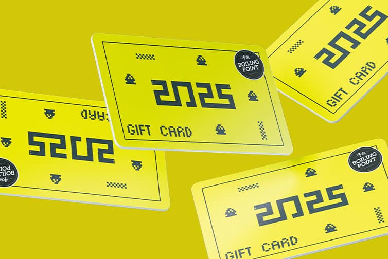2025 year of the snake giftcard floating in mid-air