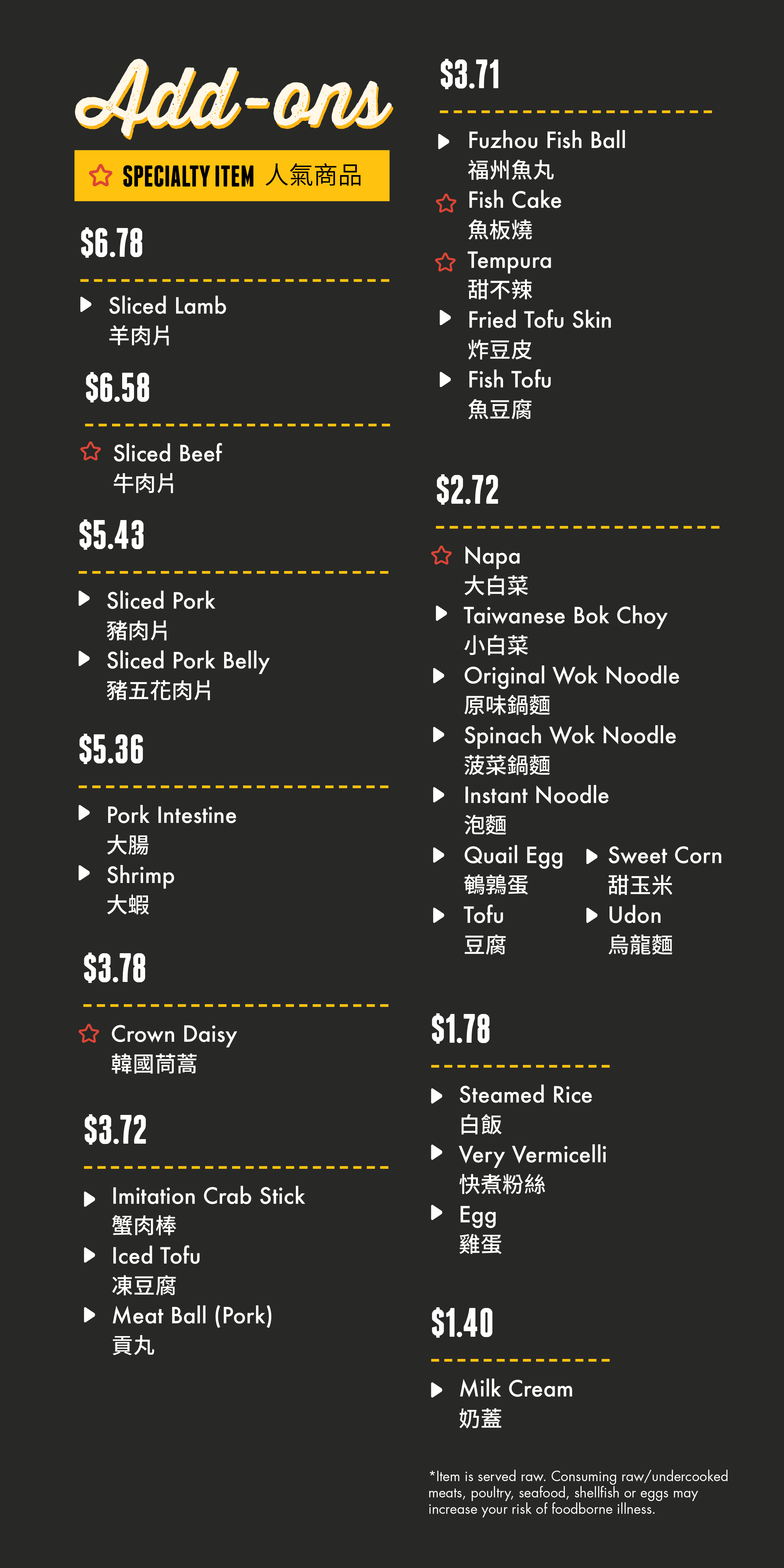 menu image