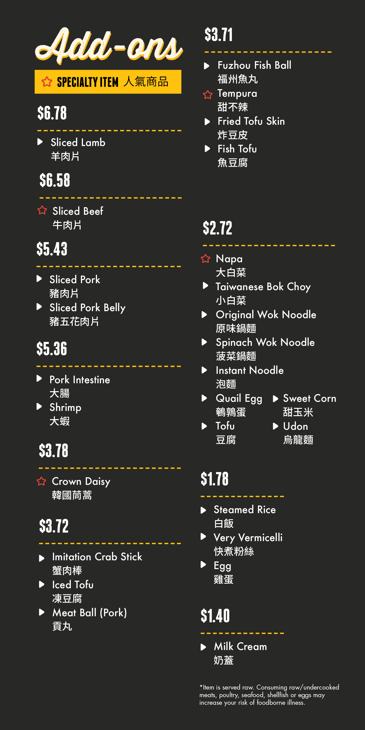 menu image